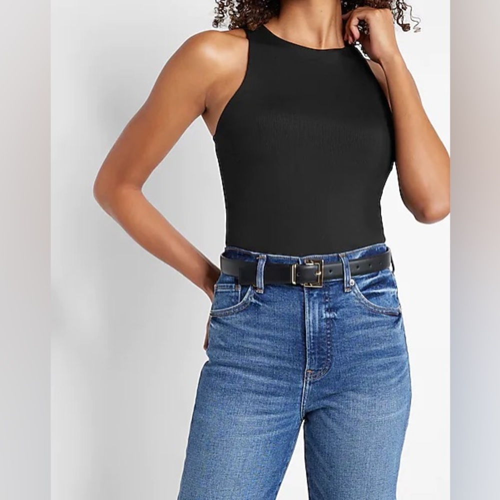 Express high neck body contour bodysuit